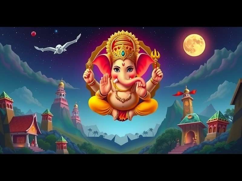 Mystical Ganesha Land game banner featuring Lord Ganesha